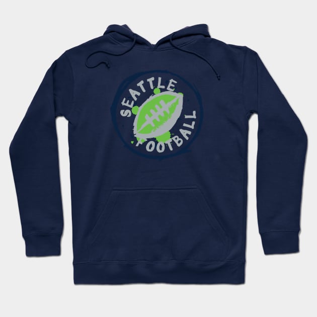 Seattle Football 02 Hoodie by Very Simple Graph